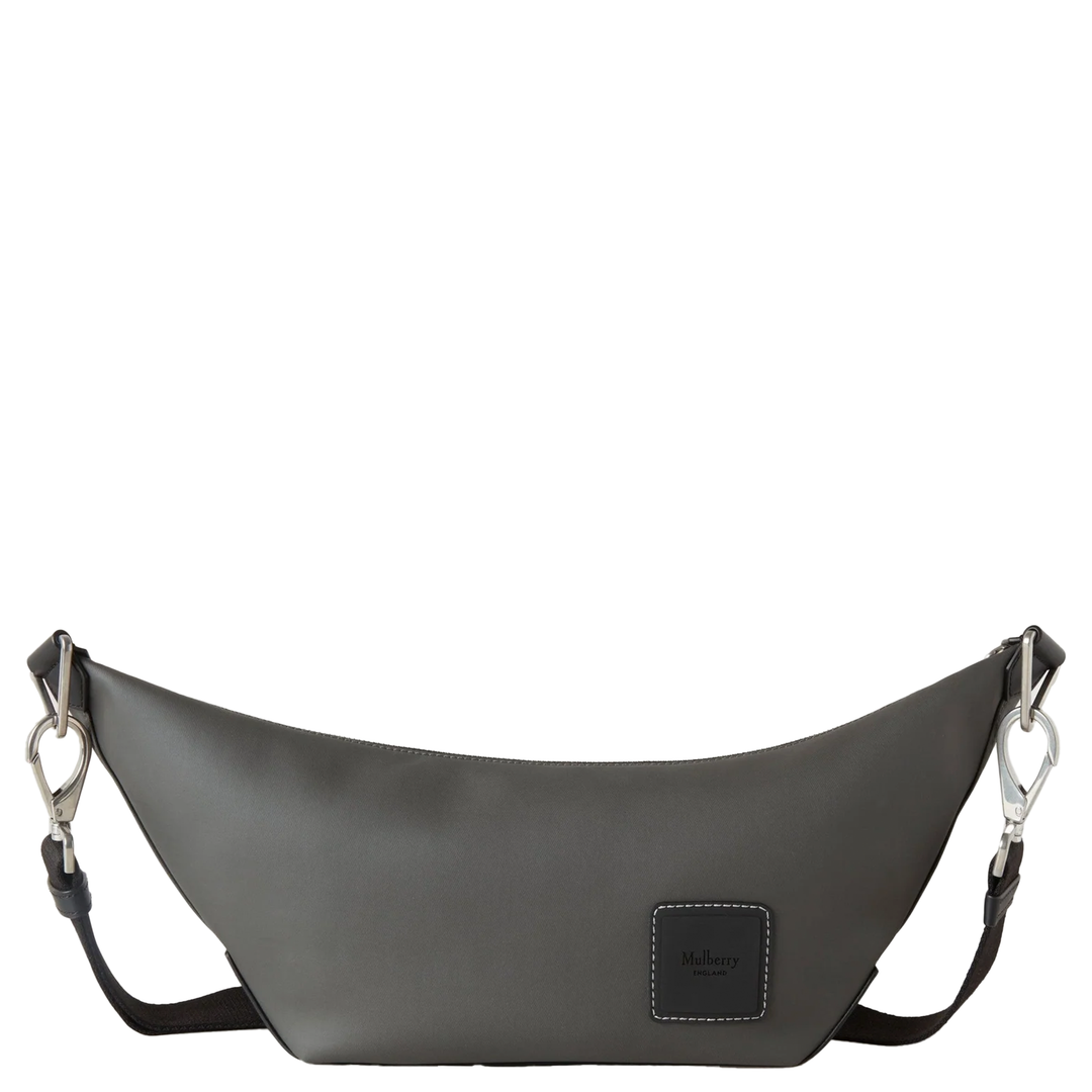 Dalston Crossbody Bag Asphalt & Black Coated Canvas & Rubberised Leather