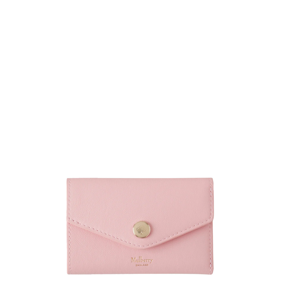 Folded Multi-Card Wallet Powder Rose Micro Classic Grain