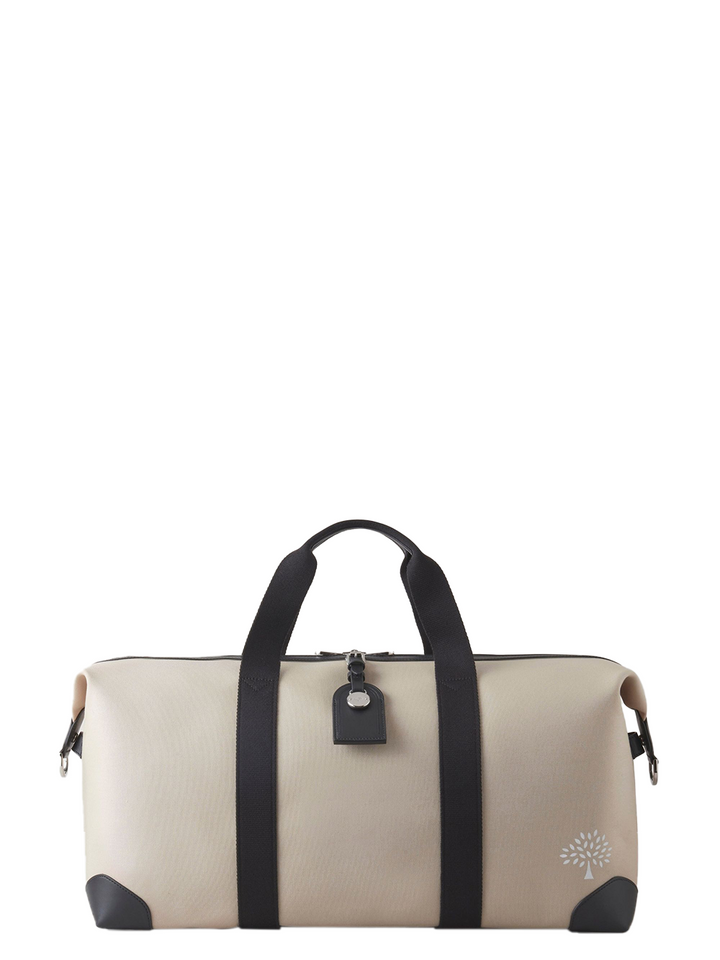 Mulberry Heritage Medium Clipper Canvas Holdall Chalk Natural 1