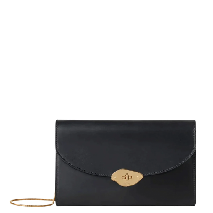 Lana Clutch High Gloss Leather (Black)