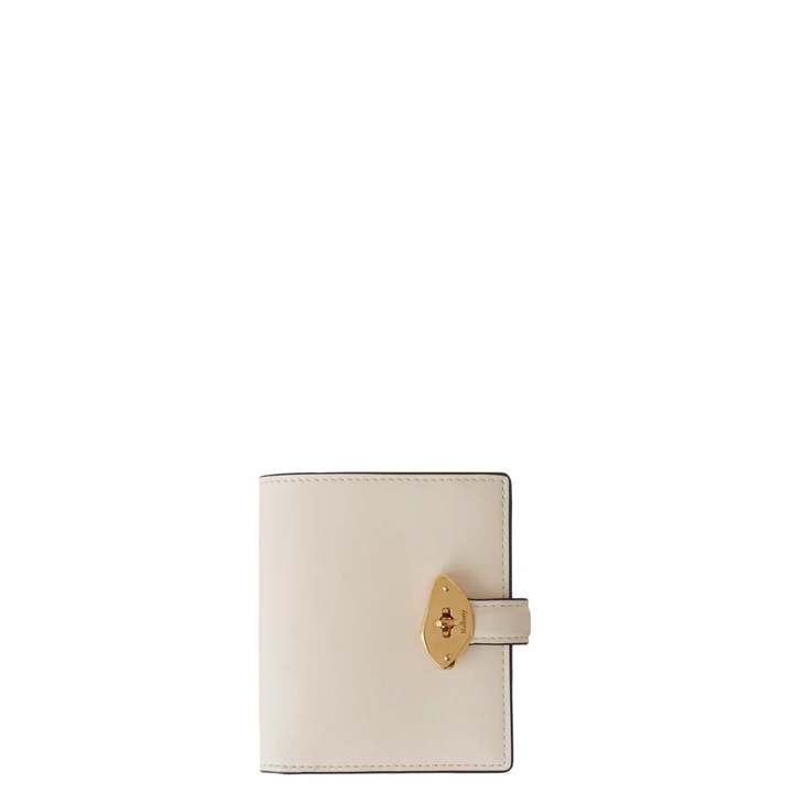 Lana Compact Wallet Eggshell High Gloss Leather