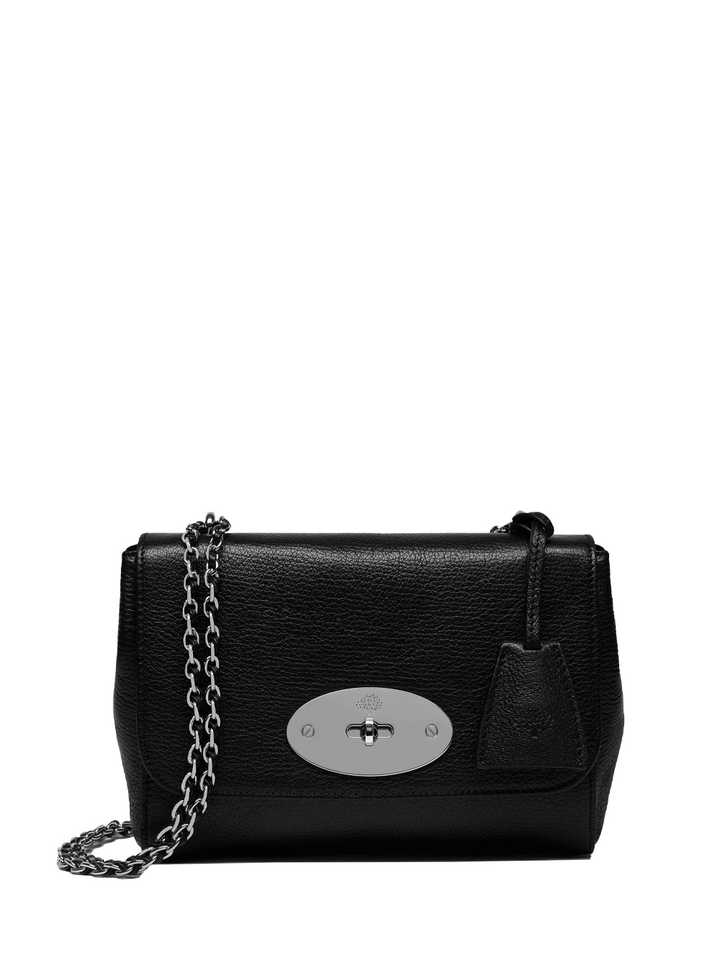 Lily Black Glossy Goat Leather