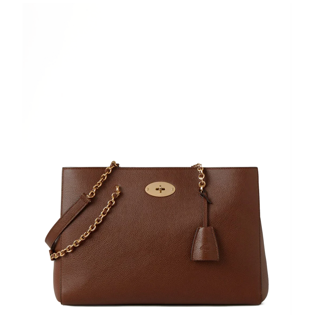 Lily Chain Tote Oak Two-Tone Small Classic Grain