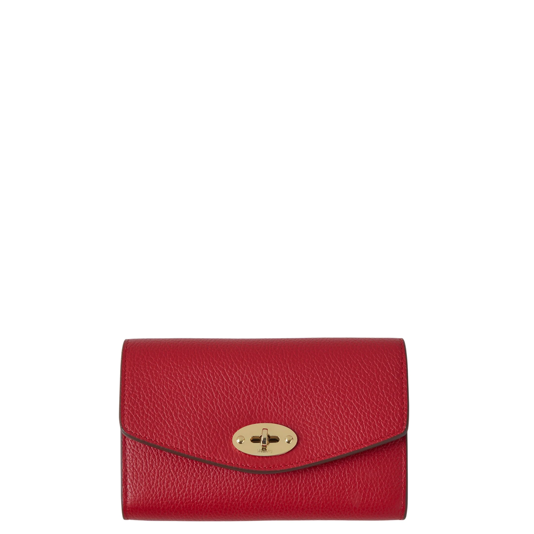 Medium Darley Wallet Scarlet Red Small Classic Grain