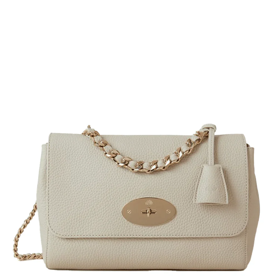 中號 Lily 頂部提手重粒面（粉筆色）