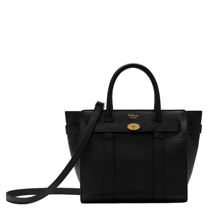 Mini Zipped Bayswater Black Small Classic Grain