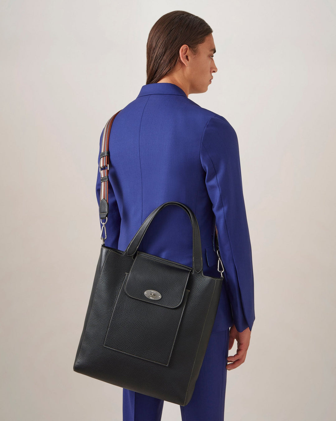 Mulberry x Paul Smith Antony Tote Heavy Grain (Black)