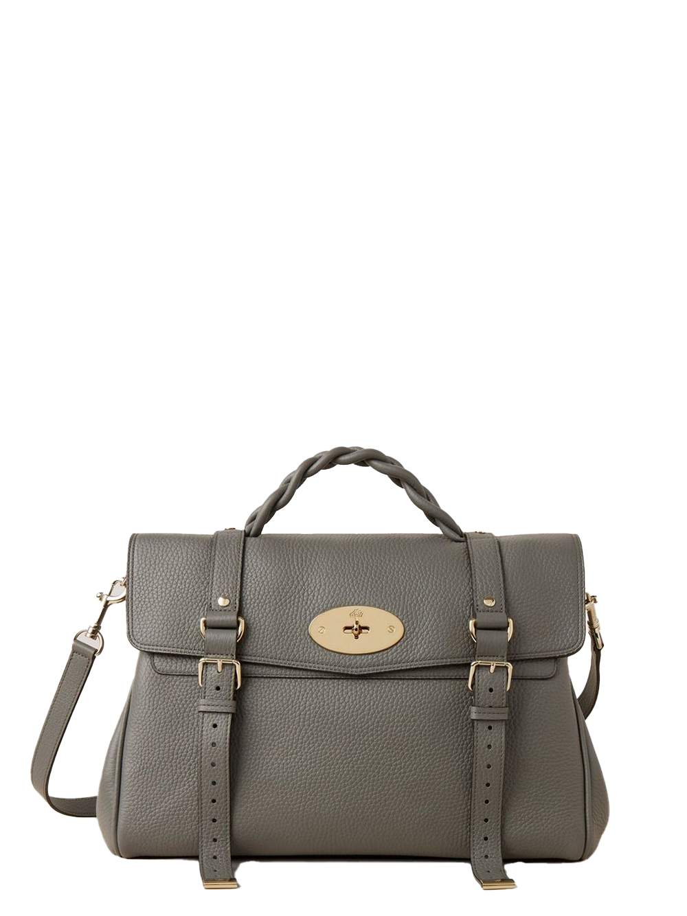Mulberry Oversized Alexa Heavy Grain Grey 1