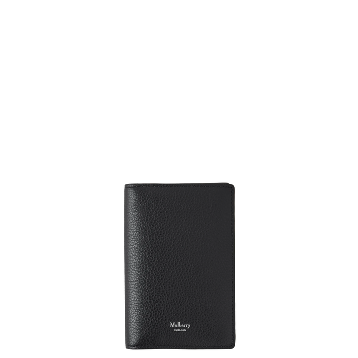 Passport Cover Black Small Classic Grain