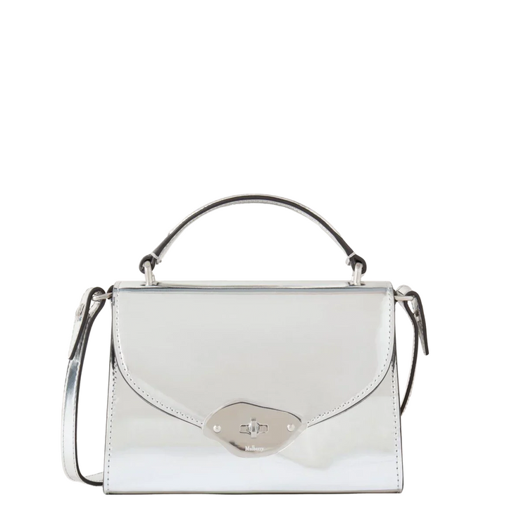 Small Lana Top Handle Silver Mirror Plain Version