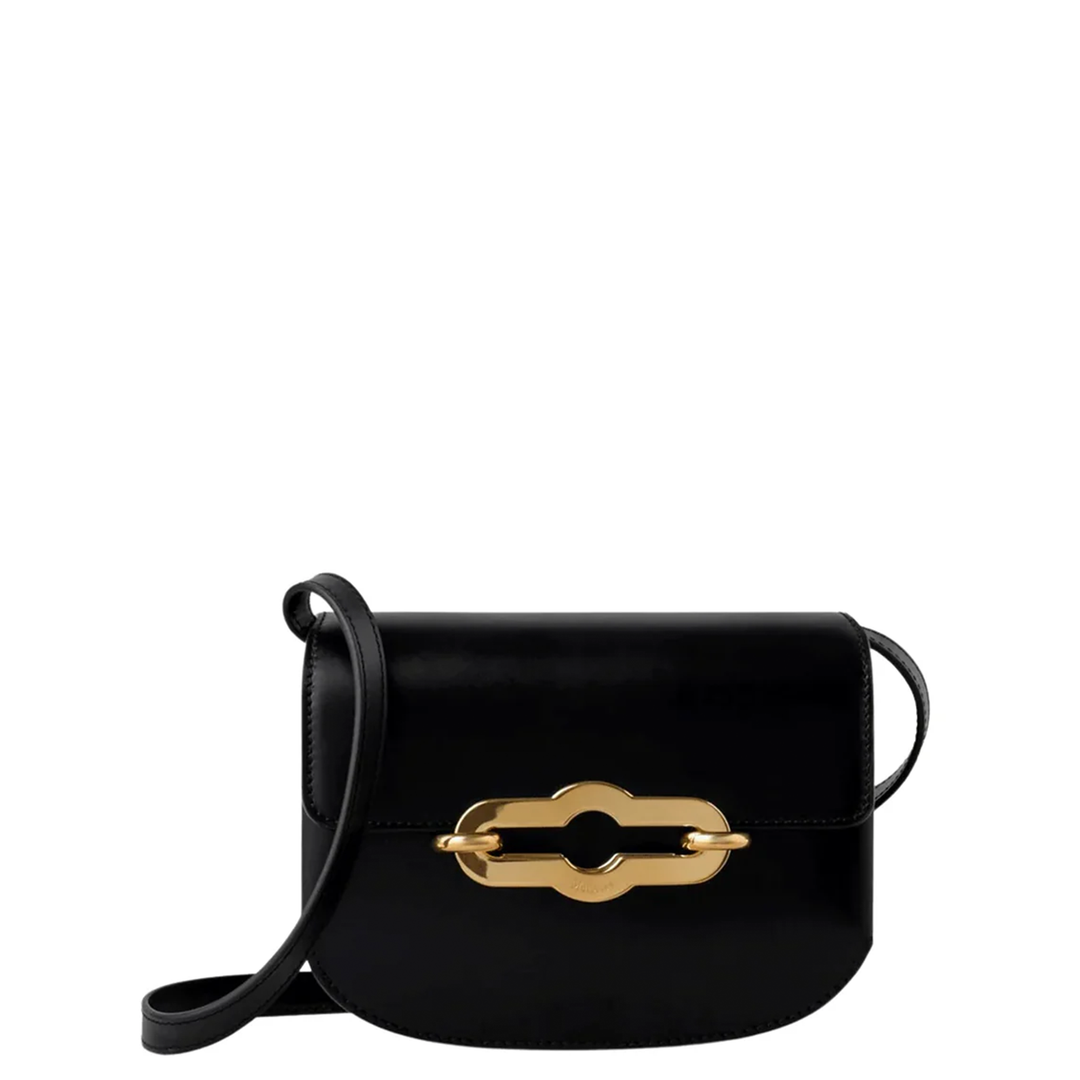 Small Pimlico Satchel Super Lux Calf (Black & Brass)