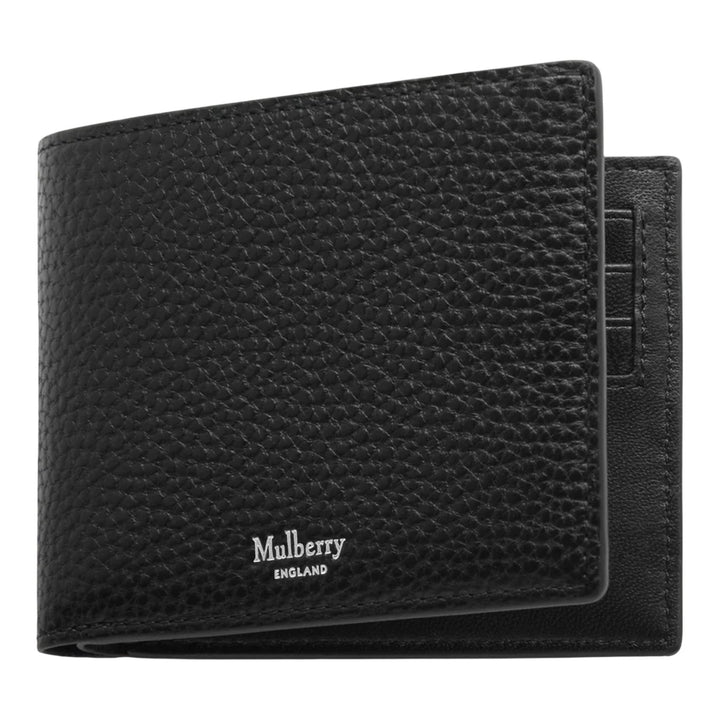 Club21 - Mulberry - 8 Card Wallet Black Small Classic Grain - MULTI-CARD WALLETS - Black