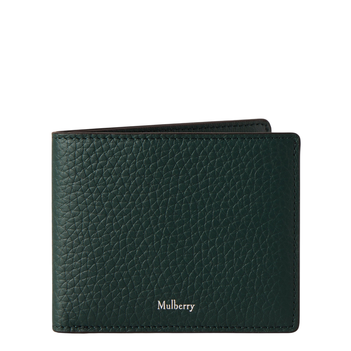 8 Card Wallet Mulberry Green Heavy Grain