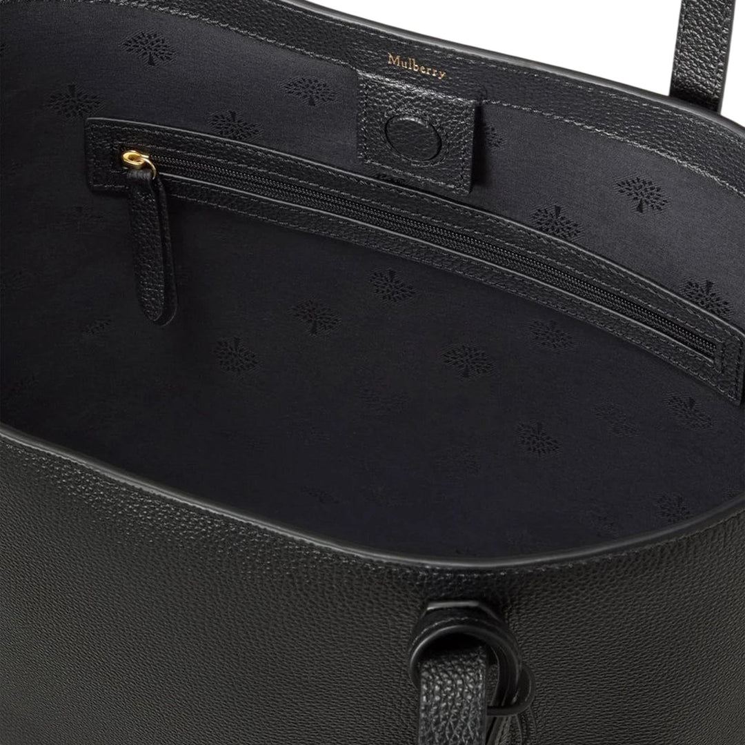 Club21 - Mulberry - A4 North South Shopper Small Classic Grain - MEDIUM TOTES - Black