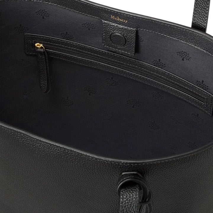 Club21 - Mulberry - A4 North South Shopper Small Classic Grain - MEDIUM TOTES - Black