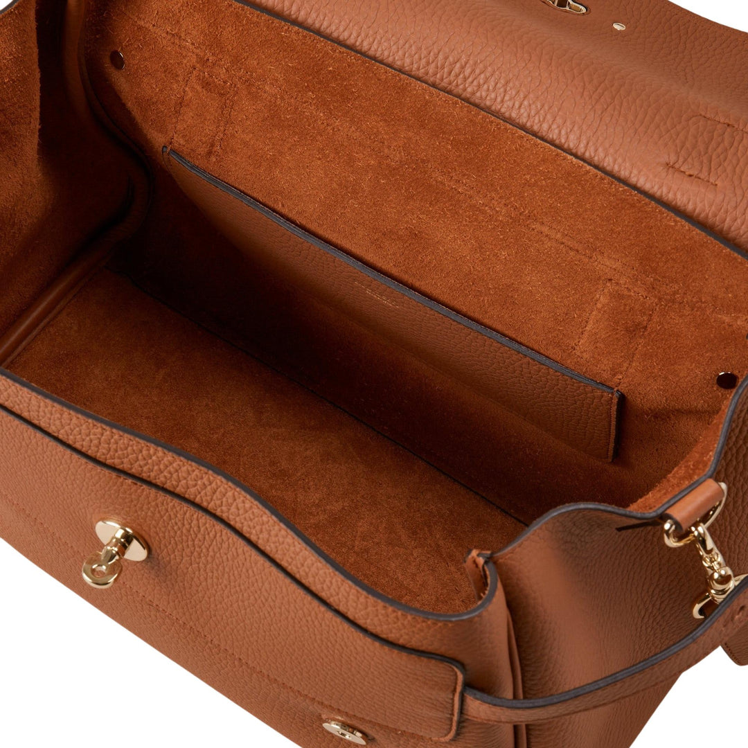 Club21 - Mulberry - Alexa Chestnut Heavy Grain - MEDIUM TOP HANDLE - Chestnut