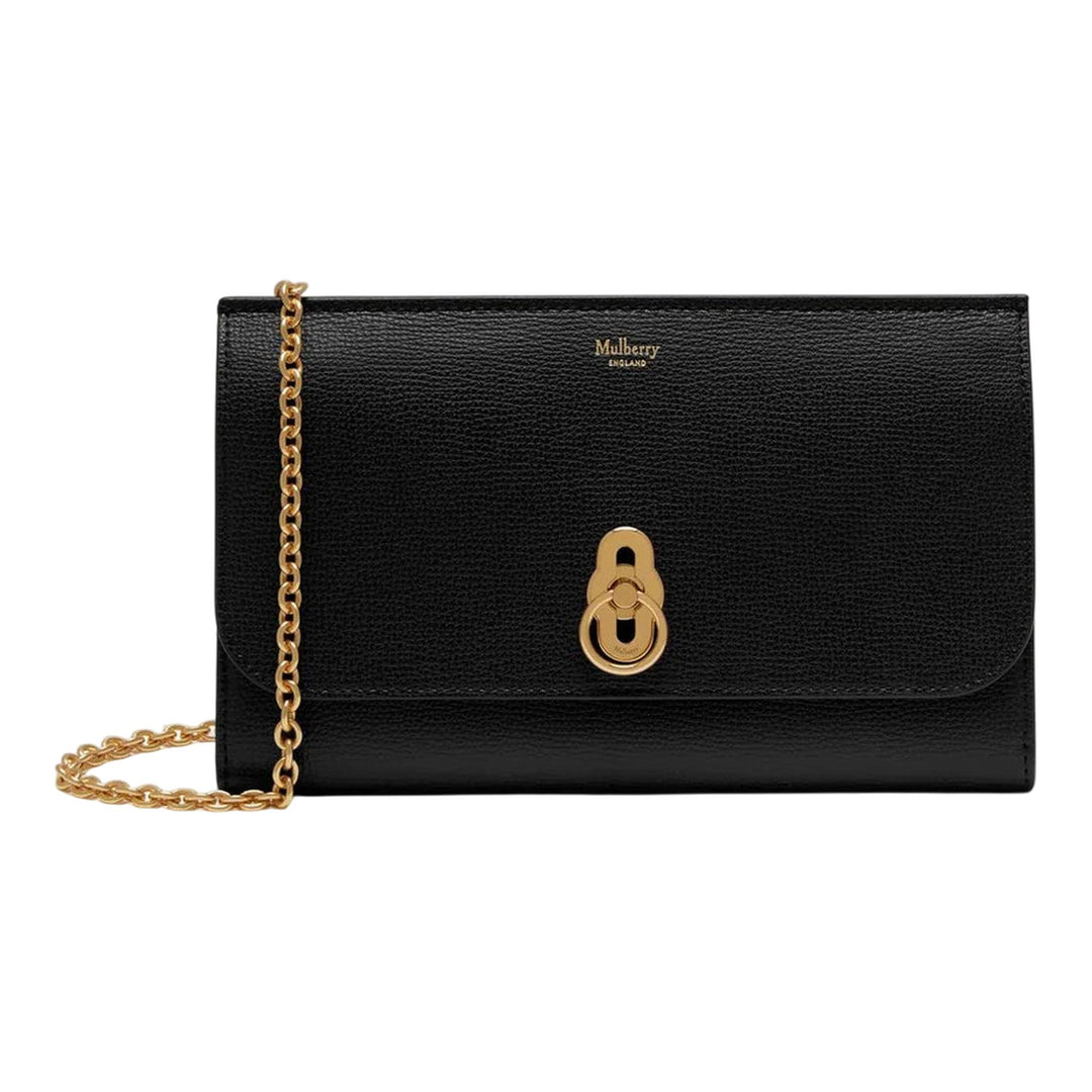 Club21 - Mulberry - Amberley Clutch Black Small Classic Grain - MEDIUM CROSS BODY - Black