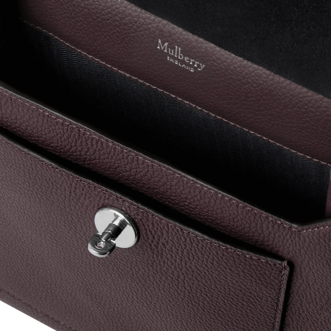 Club21 - Mulberry - Antony Black Cherry Small Classic Grain - MEDIUM CROSS BODY - Black Cherry