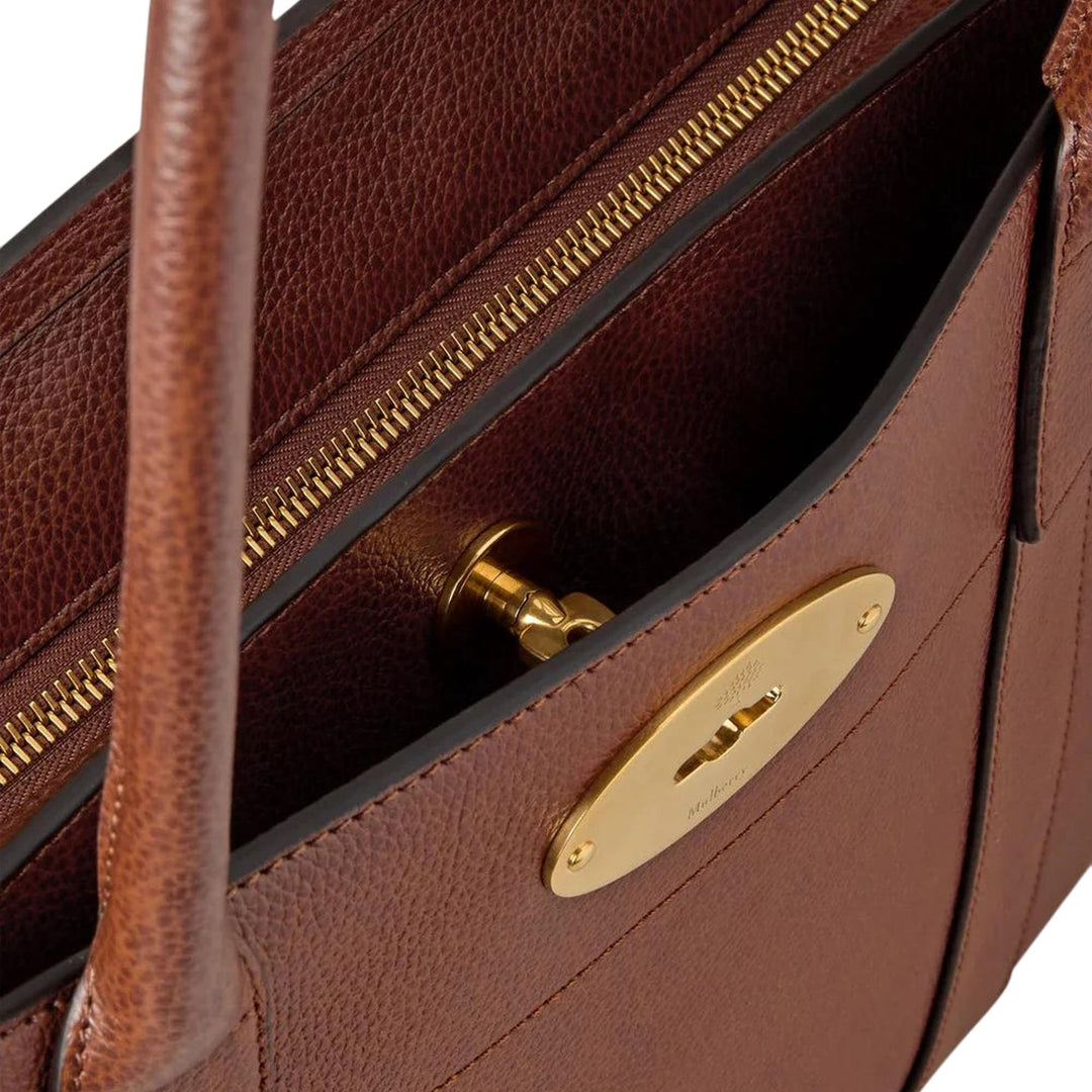 Club21 - Mulberry - Bayswater 9 To 5 Two Tone Small Classic Grain - MEDIUM TOP HANDLE - Oak