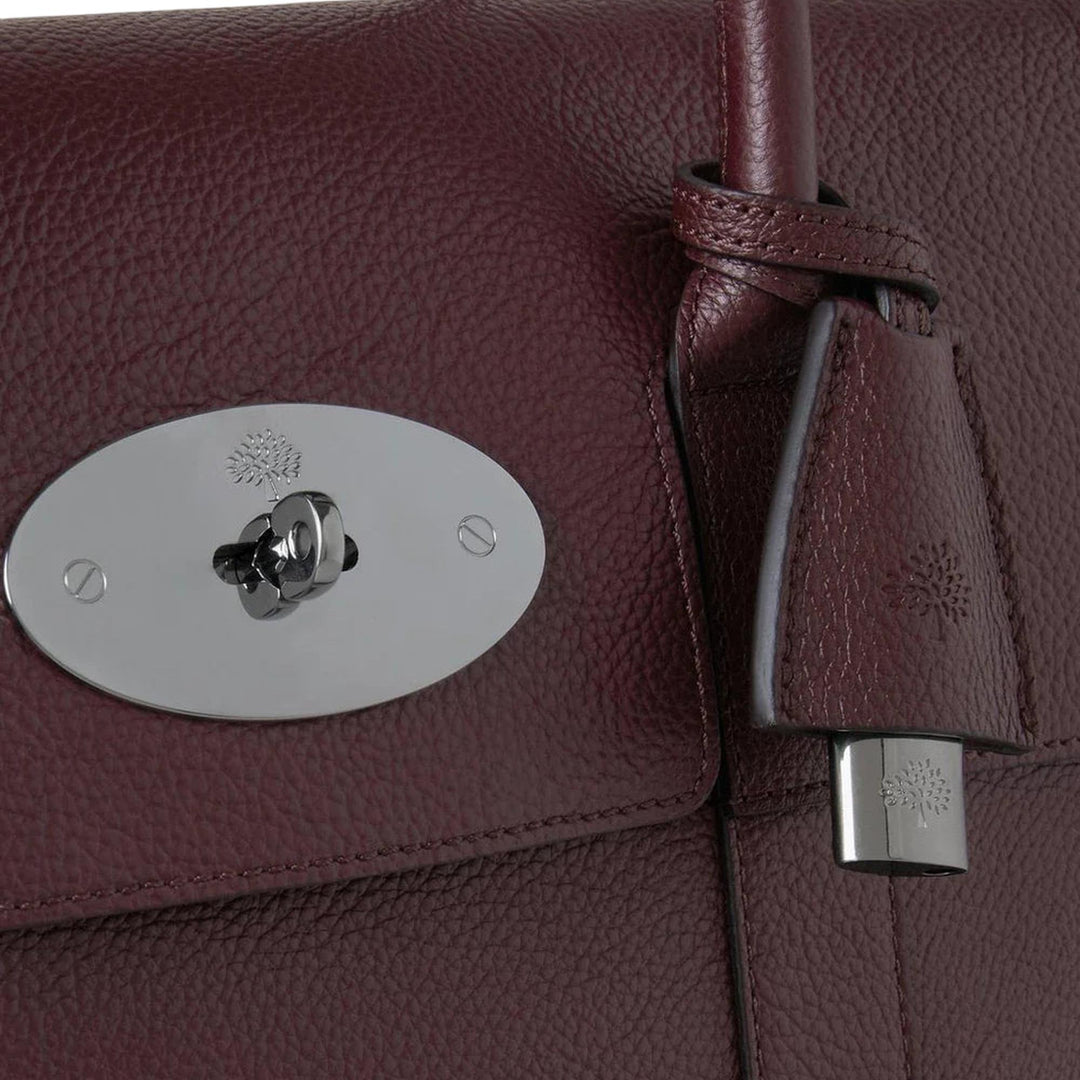 Club21 - Mulberry - Bayswater Black Cherry Small Classic Grain - MEDIUM SHOULDER BAGS - Black Cherry