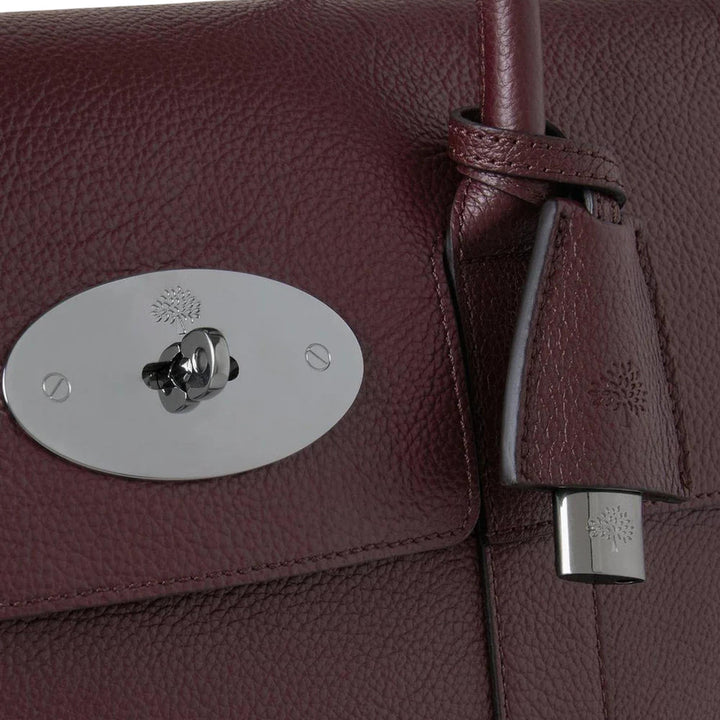 Club21 - Mulberry - Bayswater Black Cherry Small Classic Grain - MEDIUM SHOULDER BAGS - Black Cherry