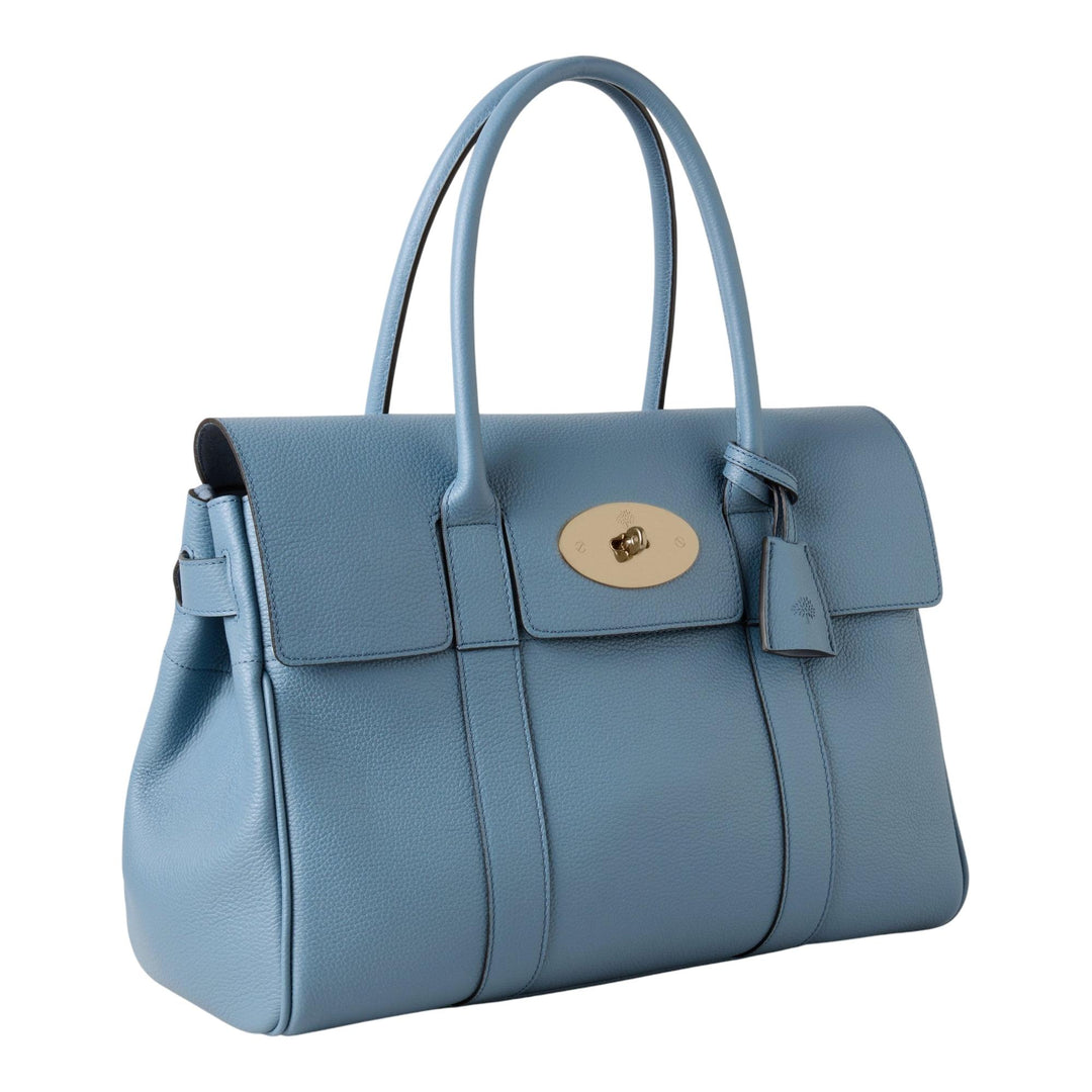 Club21 - Mulberry - Bayswater Brighton Blue Small Classic Grain - MEDIUM SHOULDER BAGS - Brighton Blue