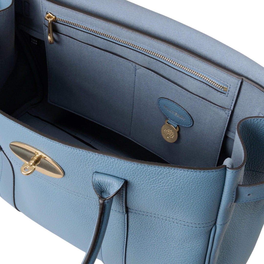 Club21 - Mulberry - Bayswater Brighton Blue Small Classic Grain - MEDIUM SHOULDER BAGS - Brighton Blue