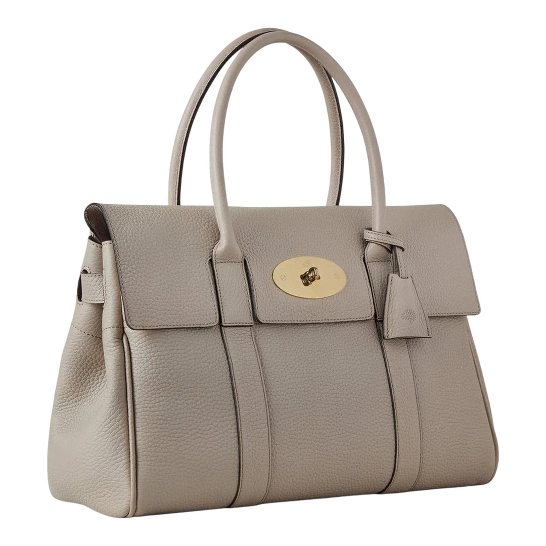 Club21 - Mulberry - Bayswater Cashmere Taupe Heavy Grain - MEDIUM SHOULDER BAGS - Cashmere Taupe