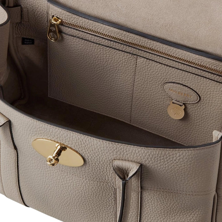 Club21 - Mulberry - Bayswater Cashmere Taupe Heavy Grain - MEDIUM SHOULDER BAGS - Cashmere Taupe