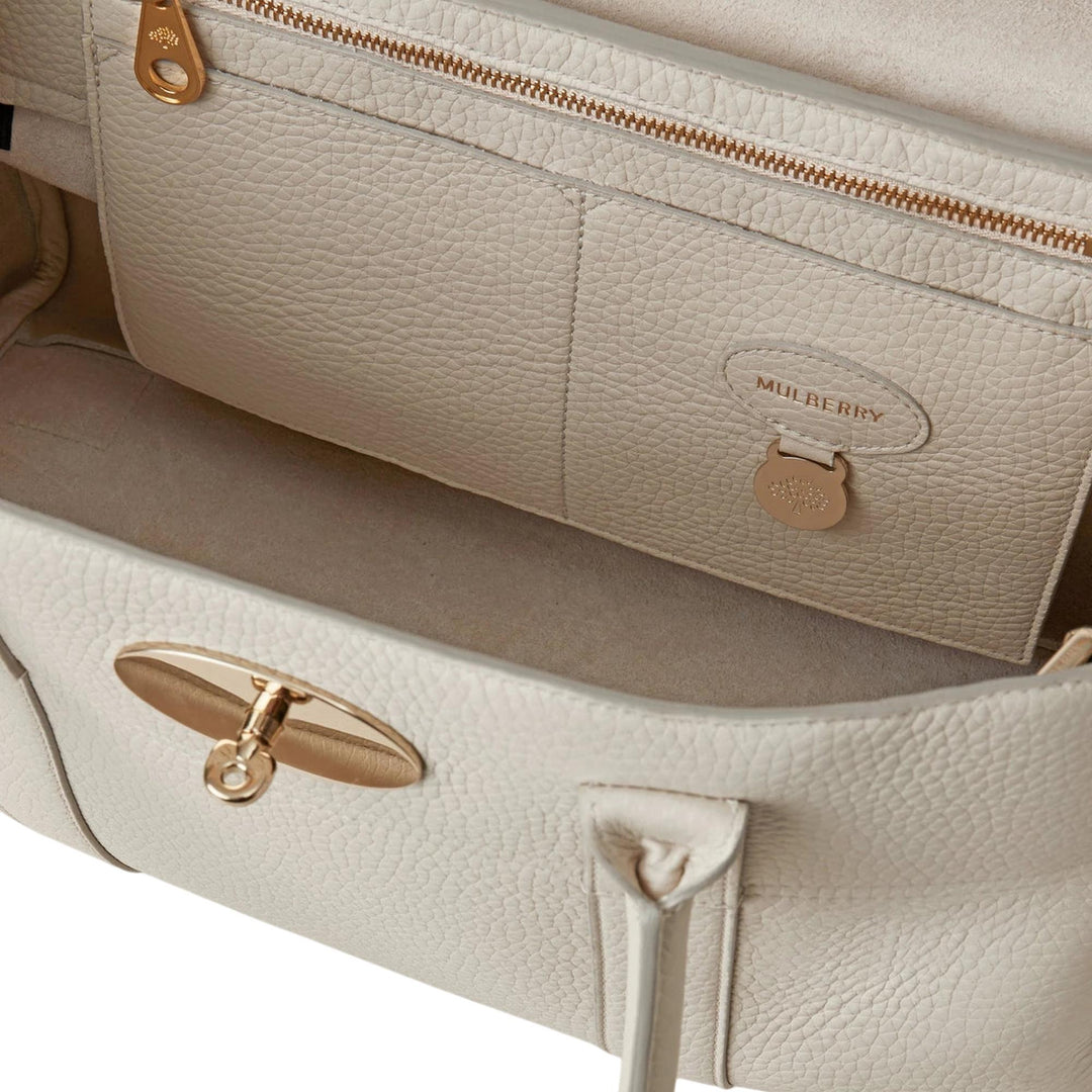 Club21 - Mulberry - Bayswater Heavy Grain - HANDBAGS - Cream