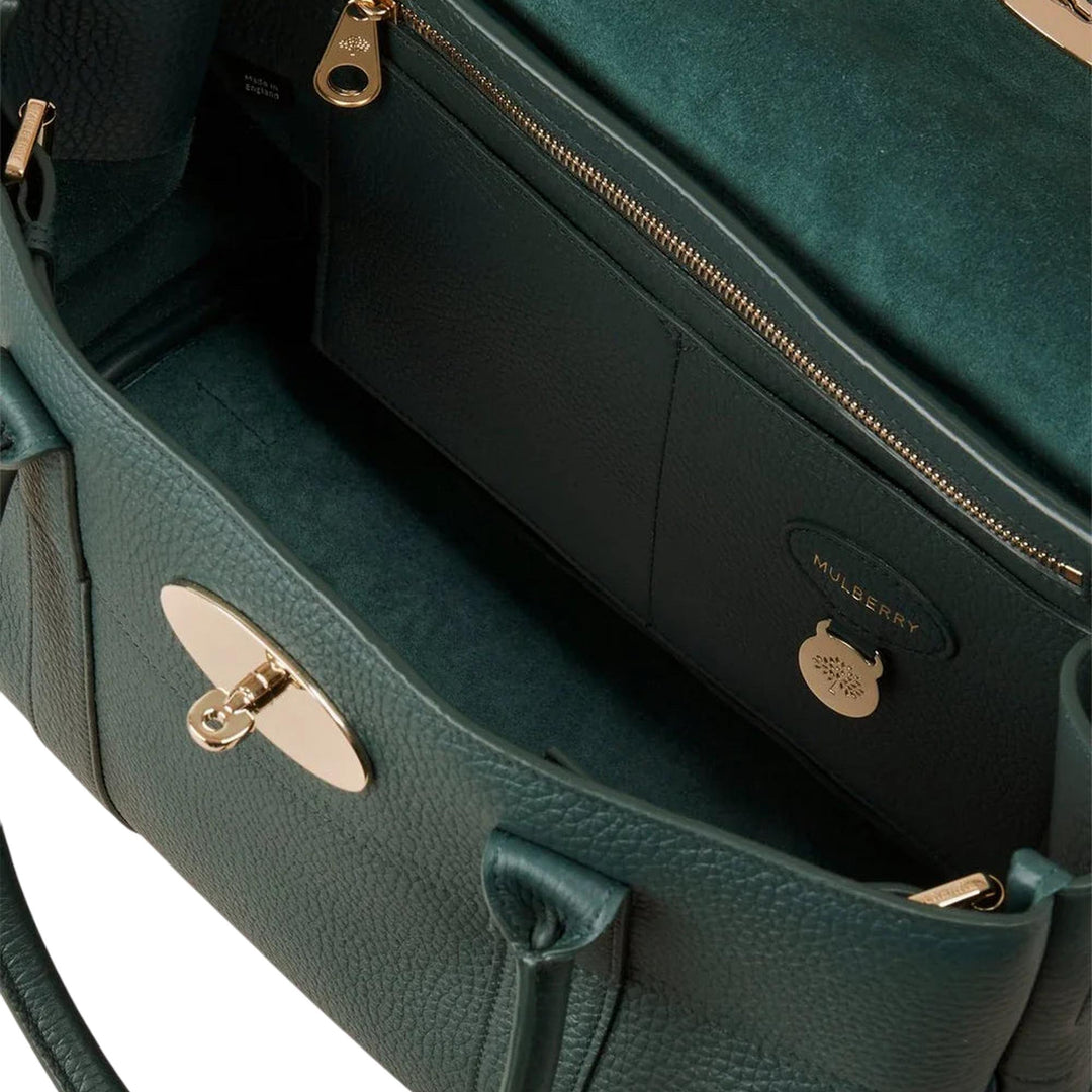 Club21 - Mulberry - Bayswater Heavy Grain - MEDIUM SHOULDER BAGS - Dark Green