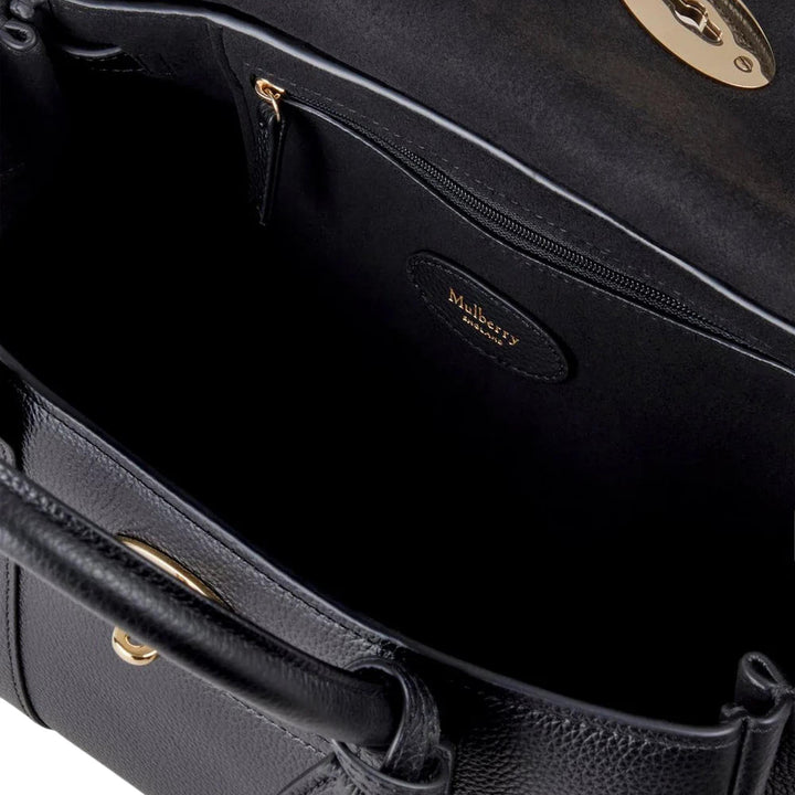 Club21 - Mulberry - Bayswater Satchel Black Small Classic Grain - SMALL SHOULDER BAGS - Black