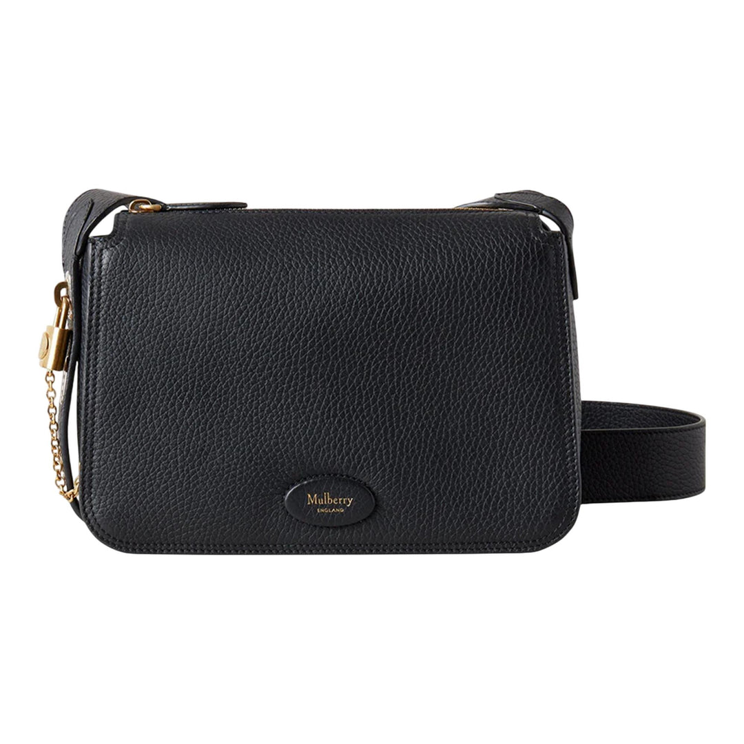 Club21 - Mulberry - Billie Black Small Classic Grain - MEDIUM SHOULDER BAGS - Black