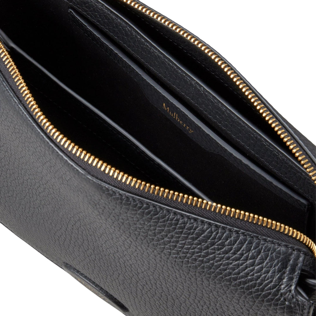 Club21 - Mulberry - Billie Black Small Classic Grain - MEDIUM SHOULDER BAGS - Black