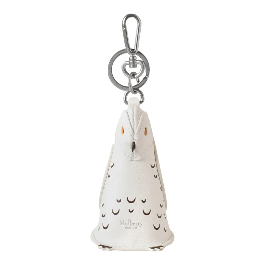 Club21 - Mulberry - Case Keyring - Owl White Silky Calf - KEYRINGS - White