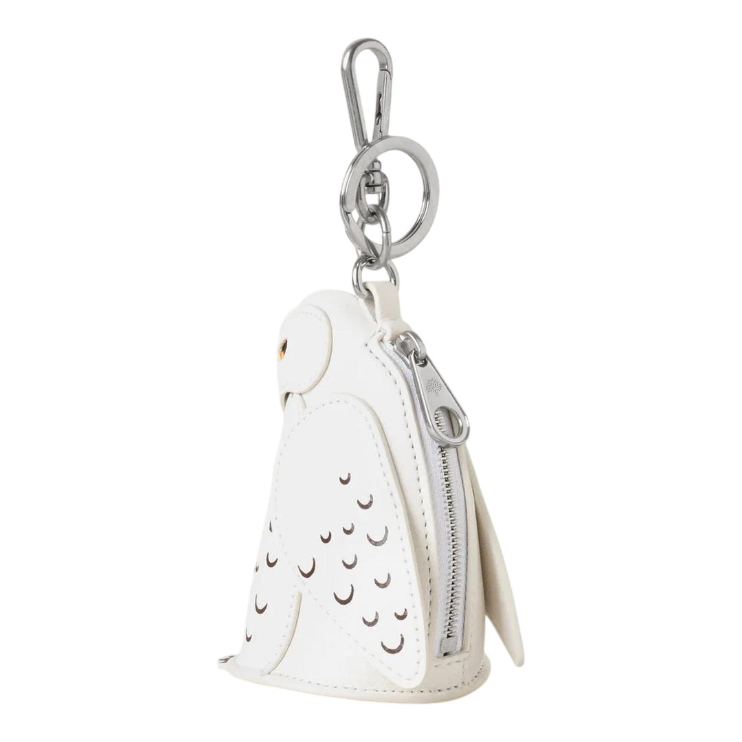 Club21 - Mulberry - Case Keyring - Owl White Silky Calf - KEYRINGS - White