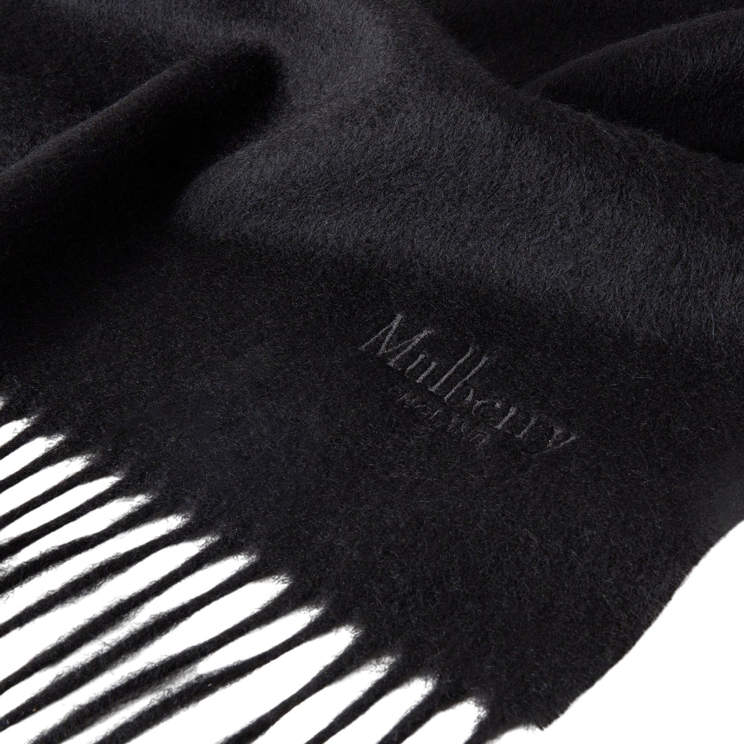 Club21 - Mulberry - Cashmere Scarf Black Cashmere - SCARVES - Black