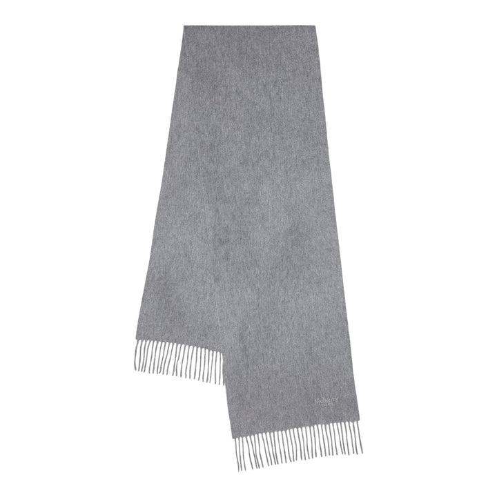 Club21 - Mulberry - Cashmere Scarf Light Grey Melange Cashmere Wool - SCARVES - Light Grey Melange