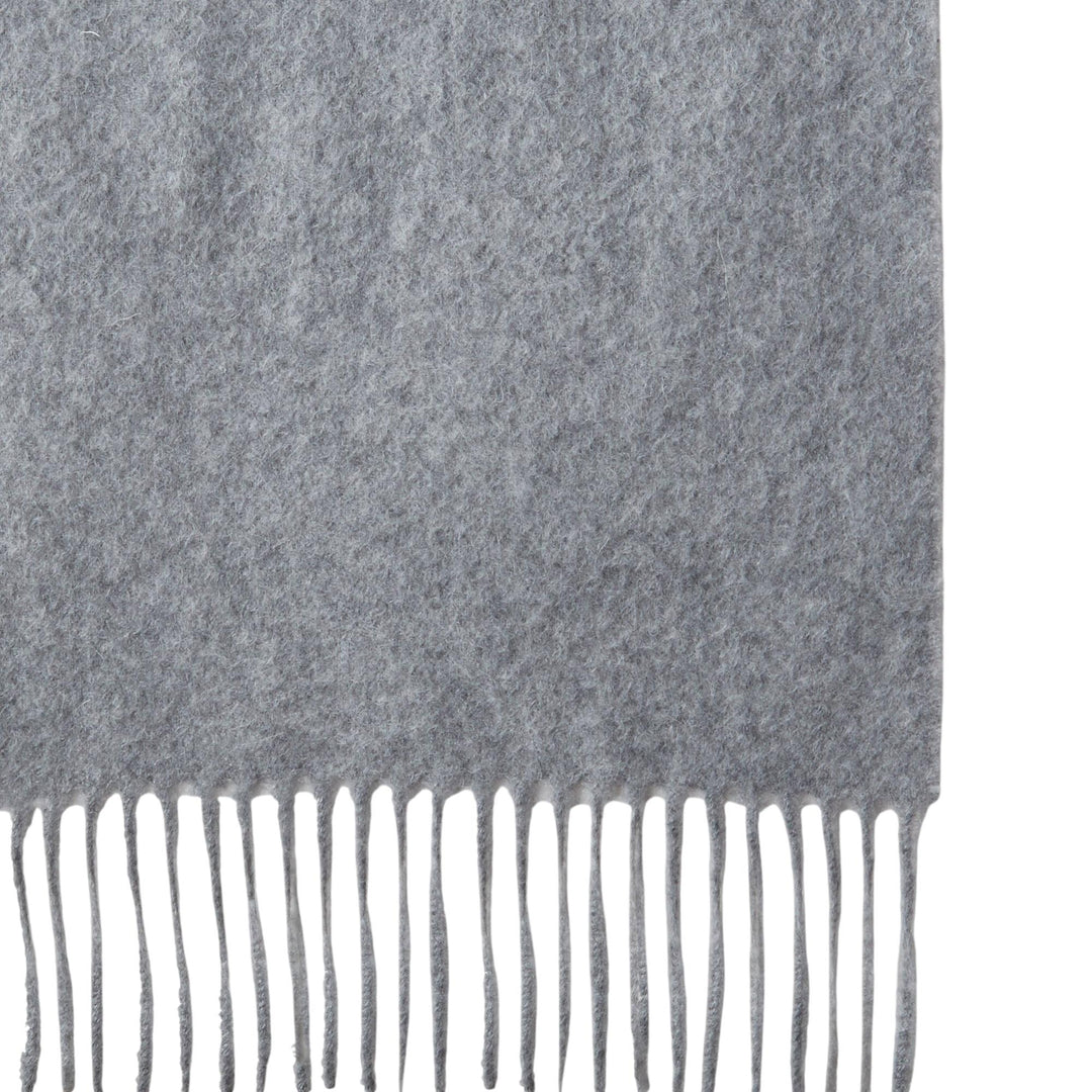 Club21 - Mulberry - Cashmere Scarf Light Grey Melange Cashmere Wool - SCARVES - Light Grey Melange