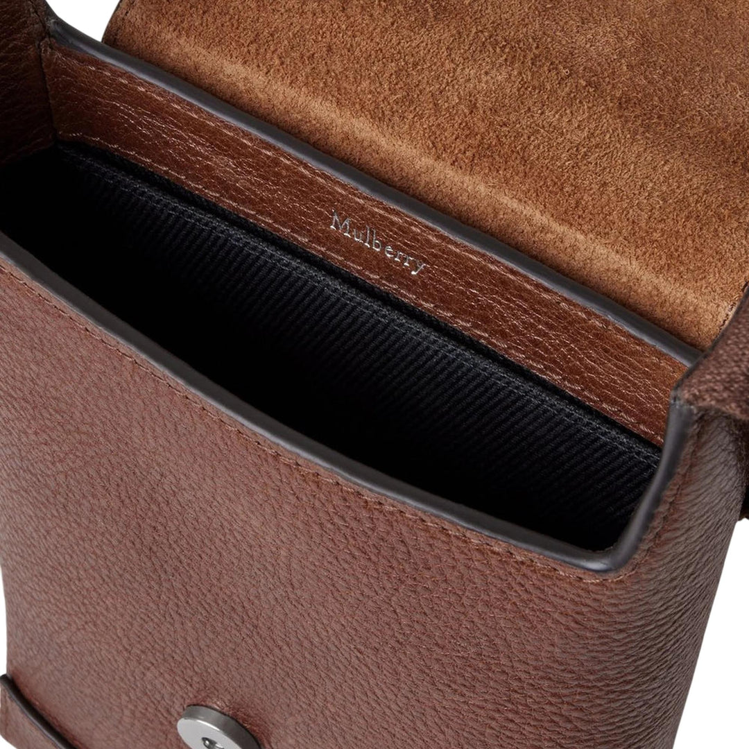 Club21 - Mulberry - Chiltern Phone Pouch Oak Natural Vegetable Tanned - POUCHES - Brown