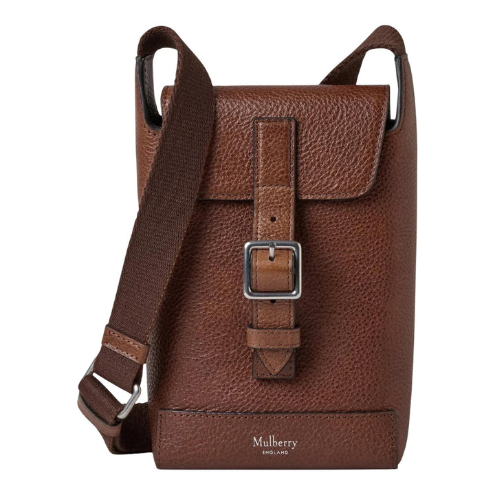 Club21 - Mulberry - Chiltern Phone Pouch Oak Natural Vegetable Tanned - POUCHES - Brown