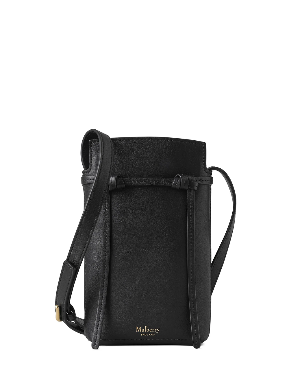 Clovelly Phone Pouch Black Refined Flat Calf