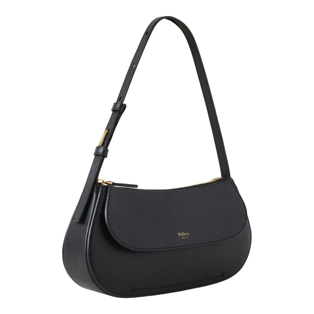 Club21 - Mulberry - Clovelly Shoulder Bag Black Micro Classic Grain - MEDIUM SHOULDER BAGS - Black