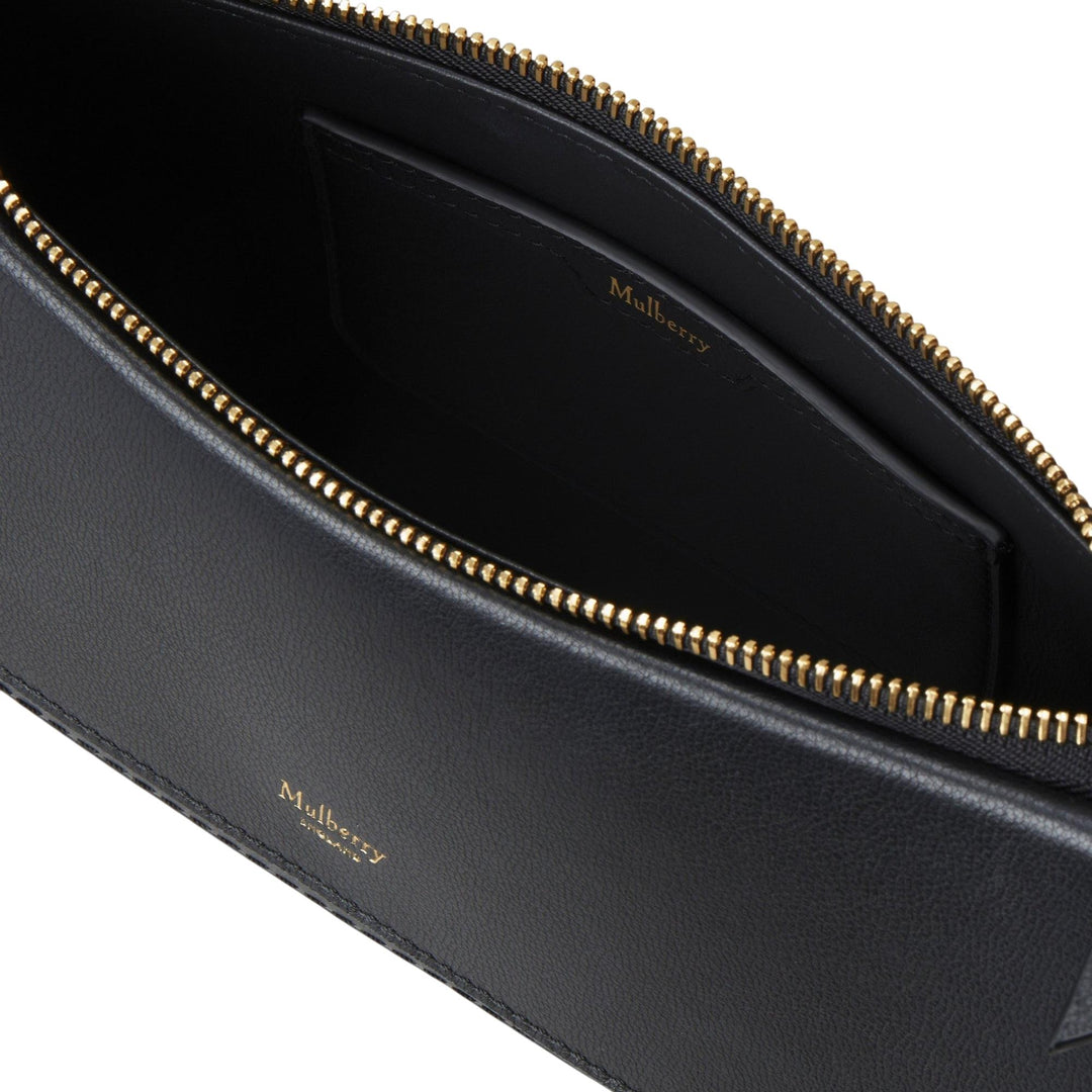 Club21 - Mulberry - Clovelly Shoulder Bag Black Micro Classic Grain - MEDIUM SHOULDER BAGS - Black