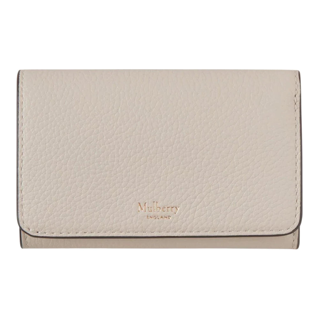 Club21 - Mulberry - Continental Trifold Chalk Small Classic Grain - TRIFOLDS - Off-White