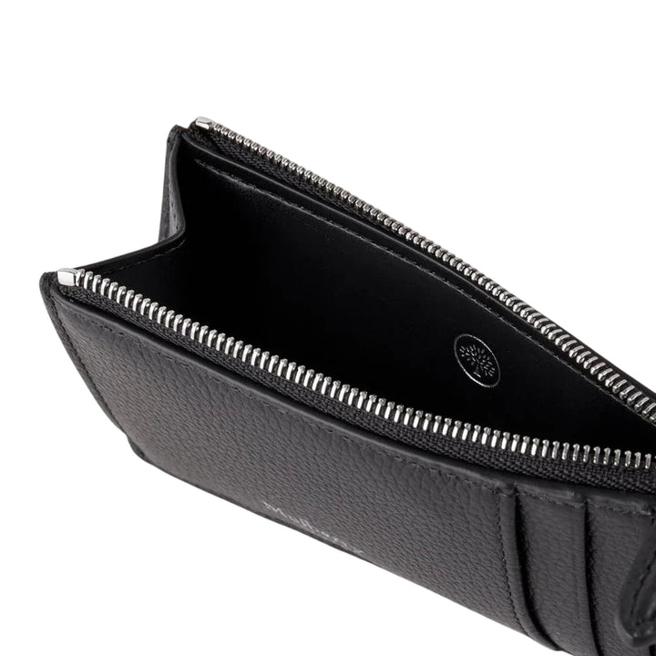 Club21 - Mulberry - Continental Zipped Long Card Holder Black Small Classic Grain - CARD CASES - Black