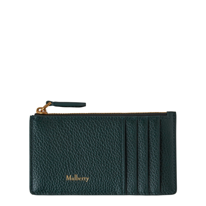Continental Zipped Long Card Holder Small Classic Grain
