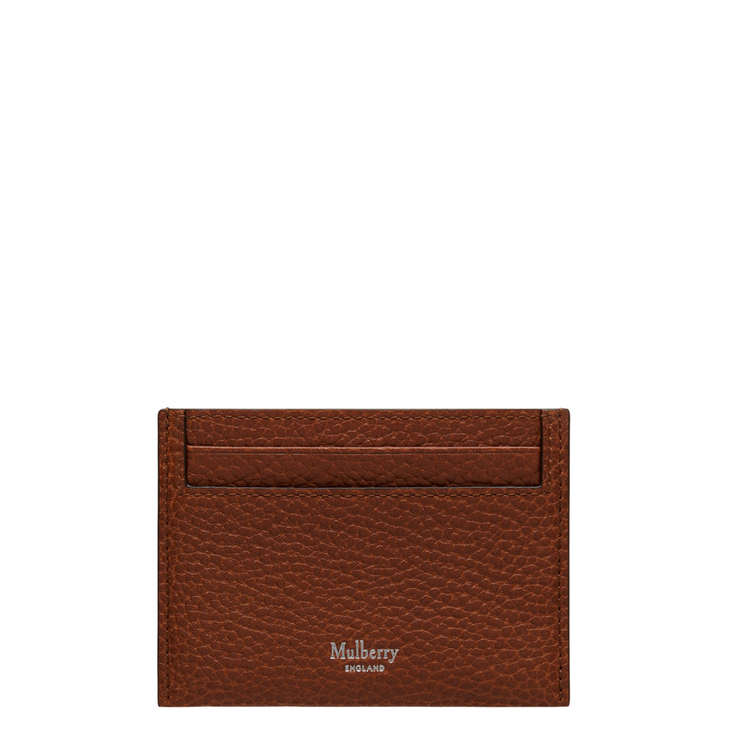 Credit Card Slip Oak Two Tone Small Classic Grain