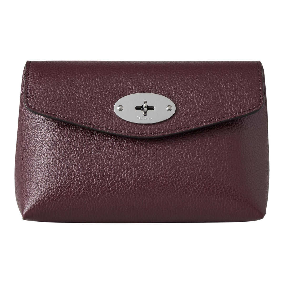 Club21 - Mulberry - Darley Cosmetic Pouch Black Cherry Small Classic Grain - COS. POUCHES - Black Cherry