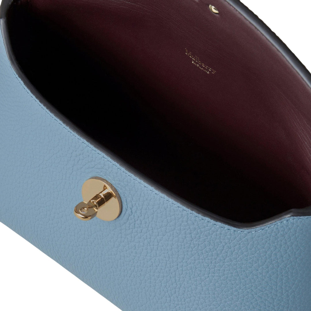 Club21 - Mulberry - Darley Cosmetic Pouch Brighton Blue Small Classic Grain - COS. POUCHES - Brighton Blue
